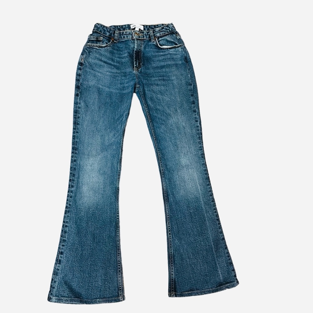Zara flare jean trousers